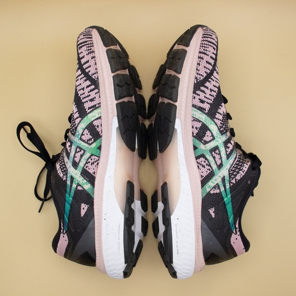 ASICS GEL-Kayano 27 Black Ginger Peach Running Shoes 1012A864 Women's Size 9.5 - Picture 6 of 8